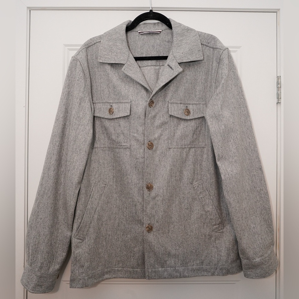 Jack Victor Grey Shirt Jacket | 40R